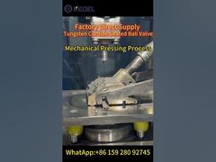 บอลวาล์วทังสเตนคาร์ไบด์นั่ง - กระบวนการกดเชิงกล