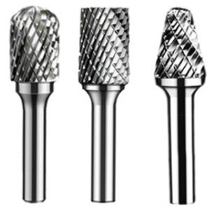 เหล็กทังสเตน 3 มม. 6 มม. Yg8 คาร์ไบด์โรตารีเสี้ยนสำหรับเครื่องตัดเว้าทรงกลมไม้