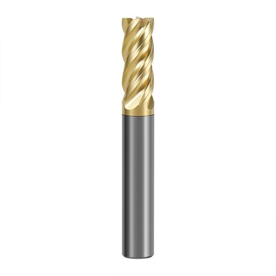 70° ความแข็งแรง HRC 4-Flute Tungsten Carbide End Mill with Alnovz3 Coating สาขาพิเศษสําหรับเครื่องตัด CNC เครื่องตัดเหล็กไร้ขัด