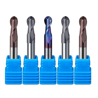 ทังสเตนสตีลคาร์ไบด์อลูมิเนียมมิลล์ 200 มม. 6 Hrc 55 รอบ R3 4 ขลุ่ย Hrc 45