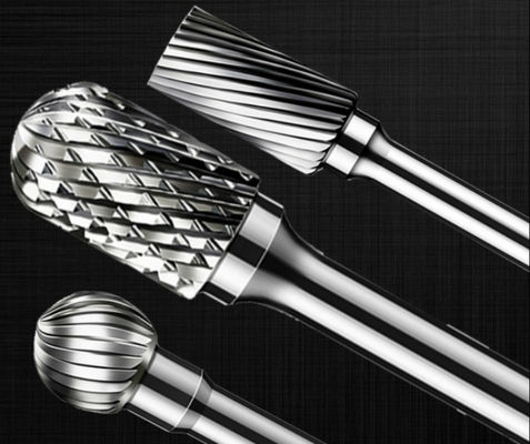 เครื่องลูกปืนโรตารีทังสเตนคาร์ไบด์เสี้ยนทรงกรวยต้นไม้ต้านทานการสึกหรอ