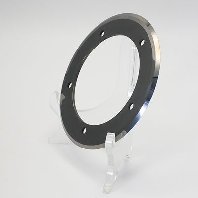 ใบมีดวงกลมกึ่งตัดแบบหกรู ใบมีดกลมครึ่งตัด คาร์ไบด์ ใบมีดอุตสาหกรรมทรงกลมสำหรับเครื่องตัดแบบเต็มและครึ่ง