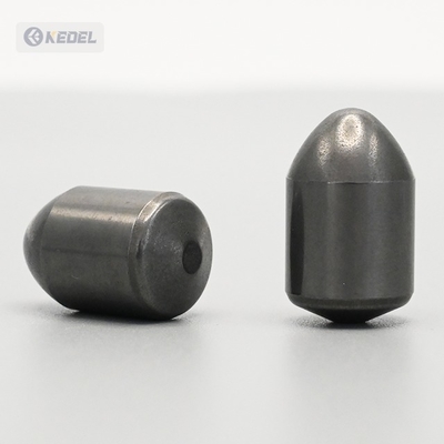 YG8 YG11C เกรดสีดํา Custom ซีเมนต์ Tungsten Carbide สังกะสีกระบอกกระดุมกลมฟันสําหรับน้ํามันเจาะ Bit