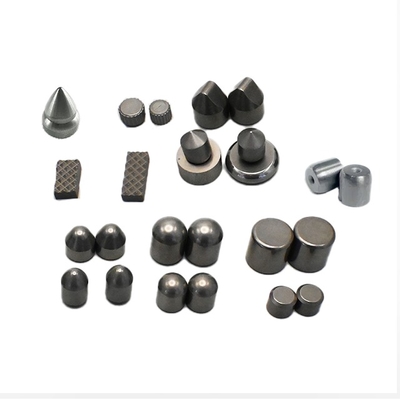 ปุ่มฟัน Chamfer ด้านบนทรงกระบอกโลหะผสมทังสเตนคาร์ไบด์แบบมีซีเมนต์สำหรับดอกสว่าน YG8 YG9 YG11 YG13