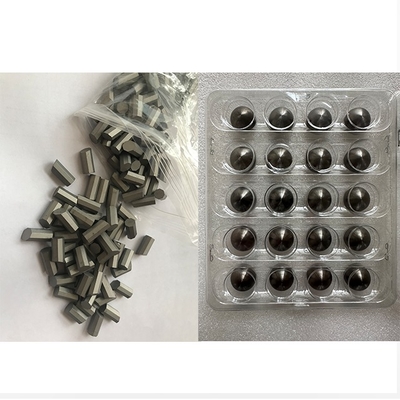 ปุ่มฟัน Chamfer ด้านบนทรงกระบอกโลหะผสมทังสเตนคาร์ไบด์แบบมีซีเมนต์สำหรับดอกสว่าน YG8 YG9 YG11 YG13