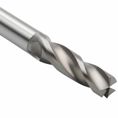1/4 นิ้ว CNC Solid Down Cut Brazed Tungsten Carbide End Mill Wood Roughing