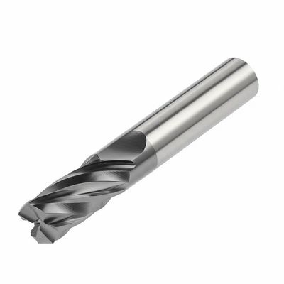 คัตเตอร์คาร์ไบด์แบบถอดเปลี่ยนได้ 4 ขลุ่ย Flat D10 Hrc45 Hrc55 Hrc65 Solid End Mill