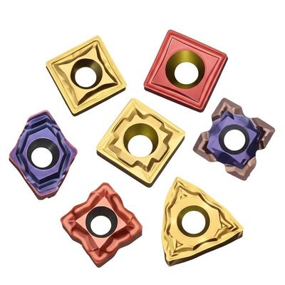 CVD / PVD เคลือบคาร์ไบด์ CNC แทรก CNC ตัดโลหะเครื่องมือ