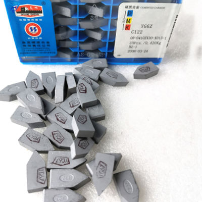 ขนาดที่กําหนดเอง ความทนทานต่อการสกัดสูง YG6 สังกะสี Tungsten Carbide ทิปที่ผสมผสานสําหรับการผลิตเครื่องมือและหม้อ