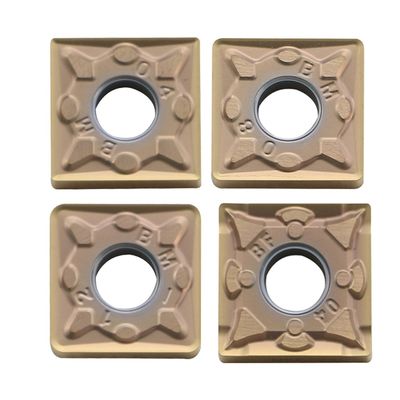 SNMG แบบคาร์ไบด CNC Insert กับมุม 0 ° และ ± 0.08-± 0.18 ความอดทนสําหรับ 4.76mm-7.94mm กว้างการแปรรูป