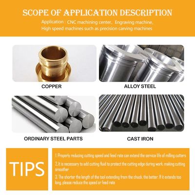 CNC Flat-bottom Tungsten Carbide End Mill with Two Flutes and 55 degree Keyway Cutter for Steel Featuring nACo4 Coating เครื่องบดสล็อตและเครื่องตัดกุญแจสําหรับเหล็ก