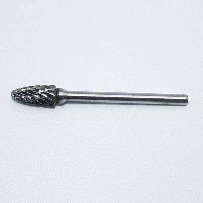 10 ชิ้นของสว่างไม่เคลือบ Tungsten Carbide Rotary Burr สําหรับเหล็กดัดเหล็กที่มี 1/8 " 3 มม Shank