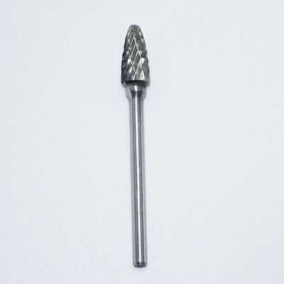 10 ชิ้นของสว่างไม่เคลือบ Tungsten Carbide Rotary Burr สําหรับเหล็กดัดเหล็กที่มี 1/8 " 3 มม Shank