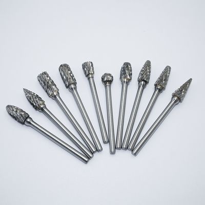 N Type Inverted Cone High Precision Carbide Rotary Burr สําหรับการแปรรูปโลหะ