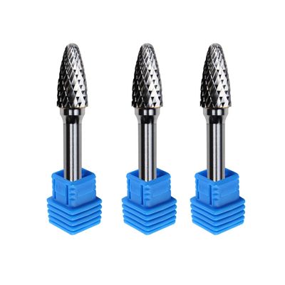 Se Oval Egg C1225 6mm โรตารี่เปลวไฟรูปร่างหมุนทังสเตนคาร์ไบด์ Burrs 8mm