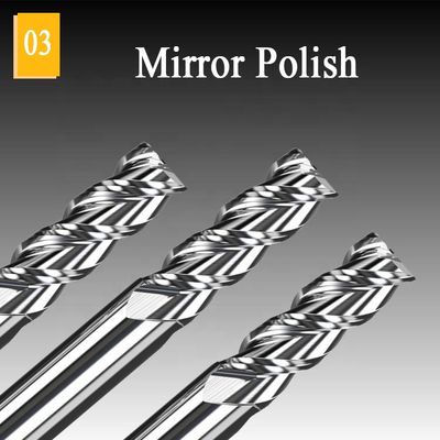 1mm CNC Tungsten Carbide End Mill Hrc55 โรงสีอลูมิเนียม End Mills Cut Tool