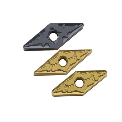 การตัดอย่างรวดเร็ว VNMG1604 CNC เม็ดมีดกลึงภายนอกคาร์ไบด์สำหรับการตัดเฉือนเหล็ก